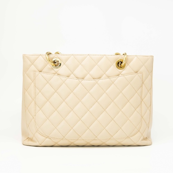 Chanel Caviar GST Grand Shopping Tote Bag Beige - Picture 3 of 14